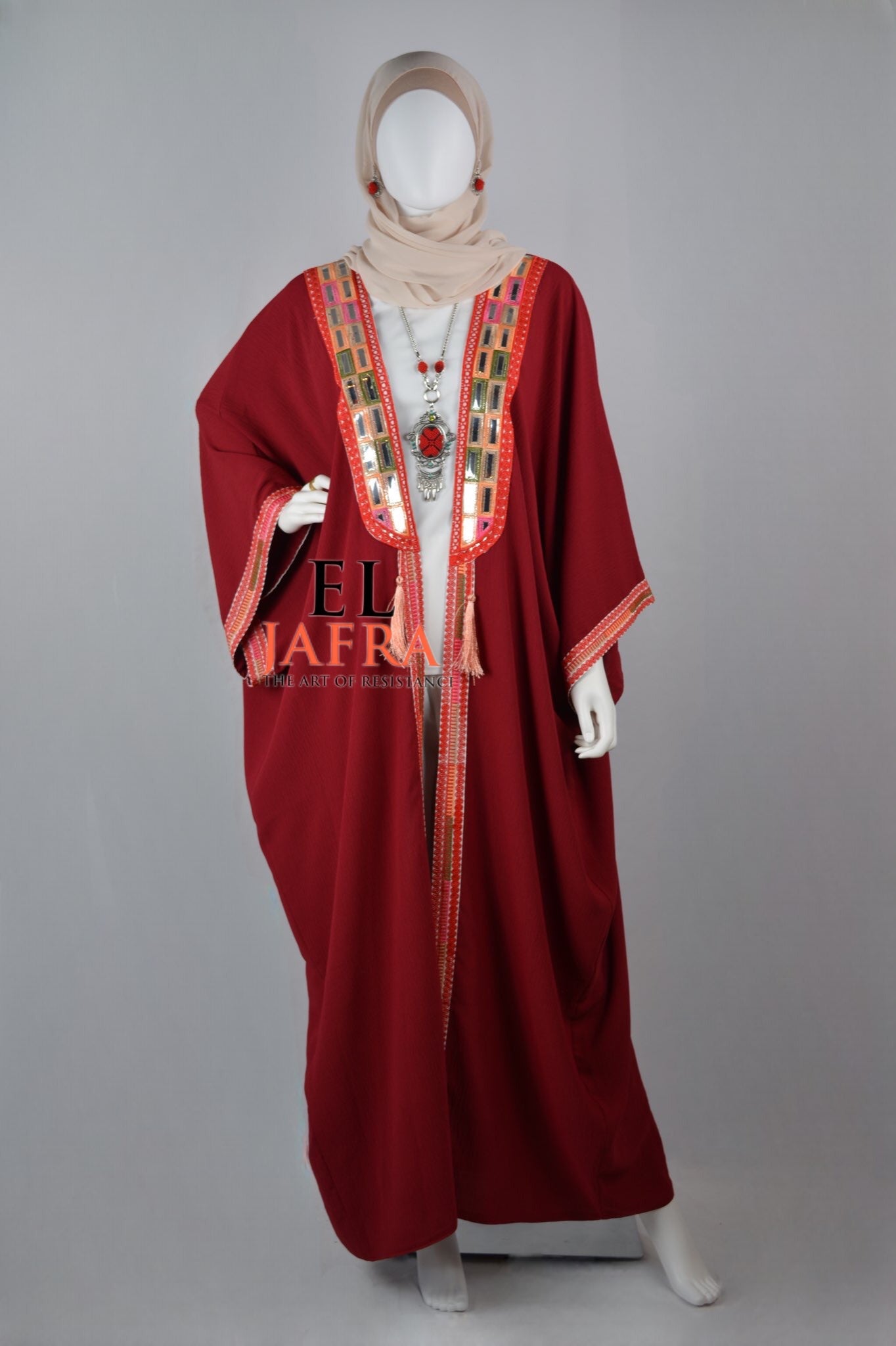 Soft touch abaya (8123331903670)